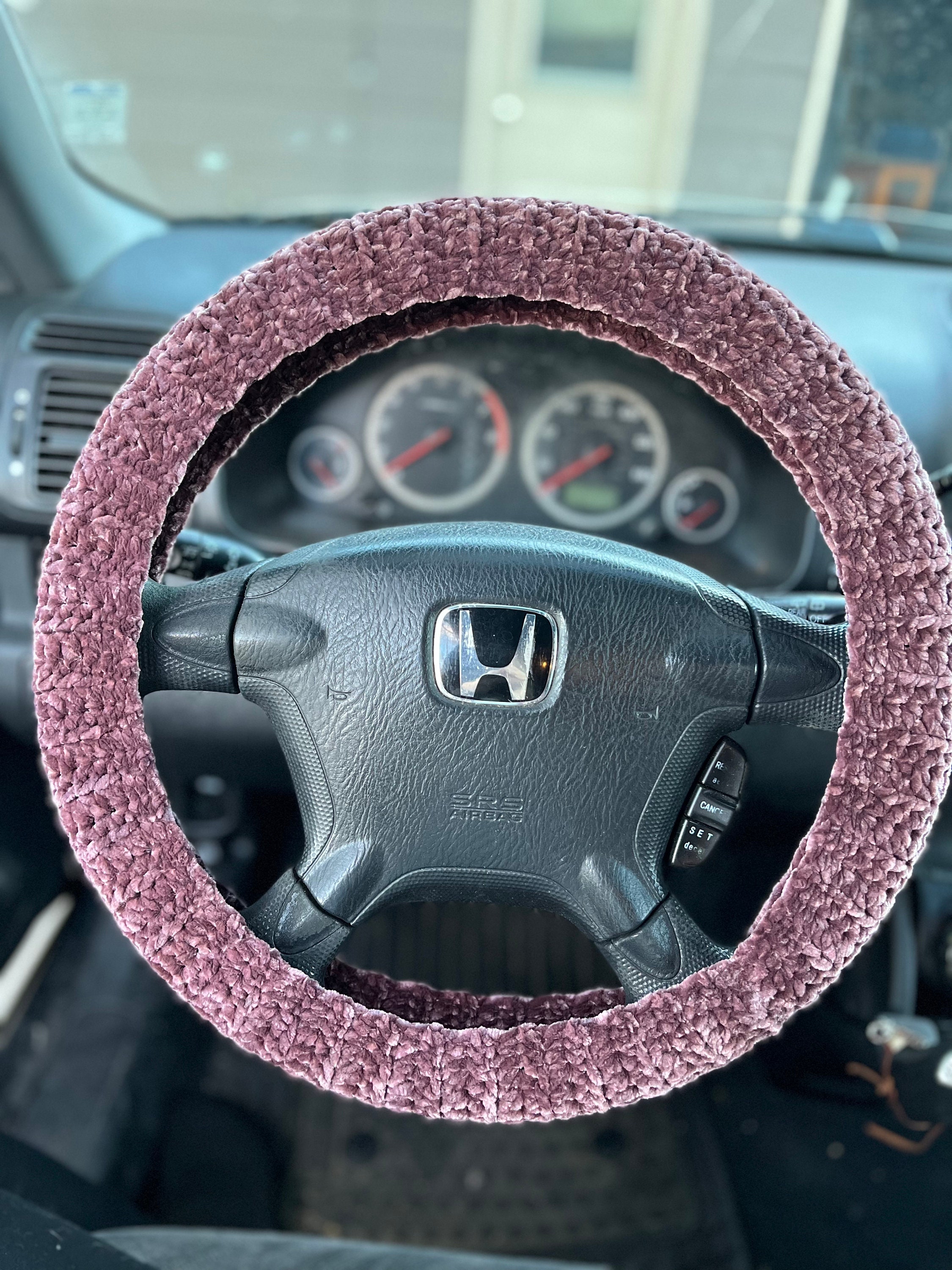 Pink sparkly 2024 steering wheel cover