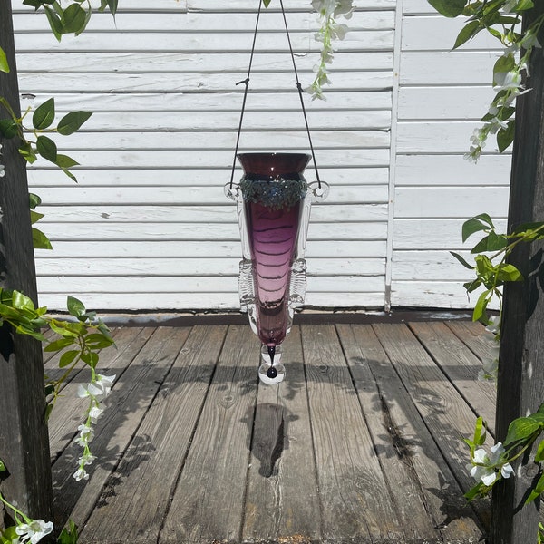 Glass Hanging Vase Etsy