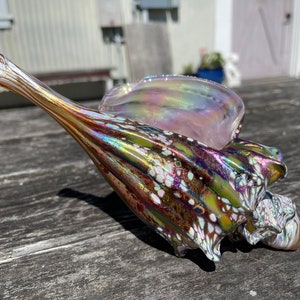 Glass seashell - handblown/handmade