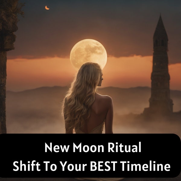 Harness the New Moon's Power for Timeline Shifting | New moon spell | New Moon Beginnings | Love Spell