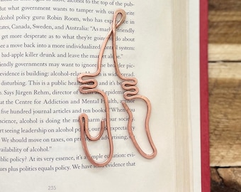 Ballerina Bookmark | Handmade Copper Wire Line Art | Dancer | Reading Accessories | Journal Diary Notebook Stationary | Book Jewelry Gift