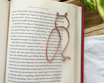 Owl Bookmark | Handmade Salvaged Copper Wire Line Art | Reading Accessories | Journal Notebook Diary Stationary | Bookworm Gift Book Jewelry