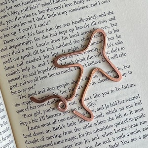 Air Plane Bookmark Handmade Copper Wire Art Airplane Traveler Gift Reading Accessories Notebook Journal Stationary Bookworm Gift image 5