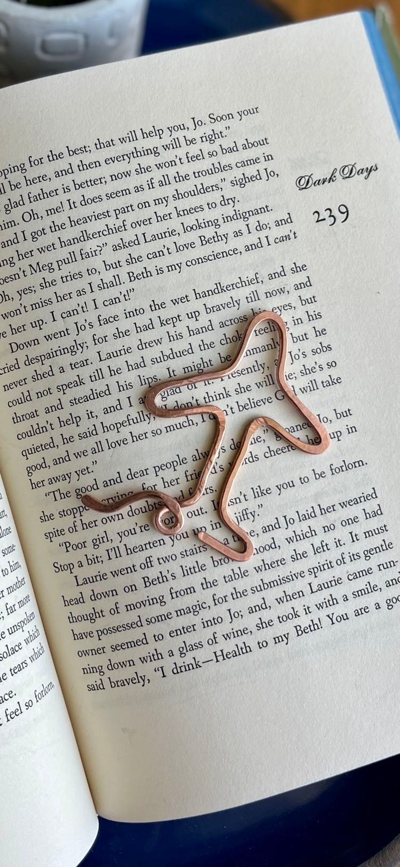 Air Plane Bookmark Handmade Copper Wire Art Airplane Traveler Gift Reading Accessories Notebook Journal Stationary Bookworm Gift image 5