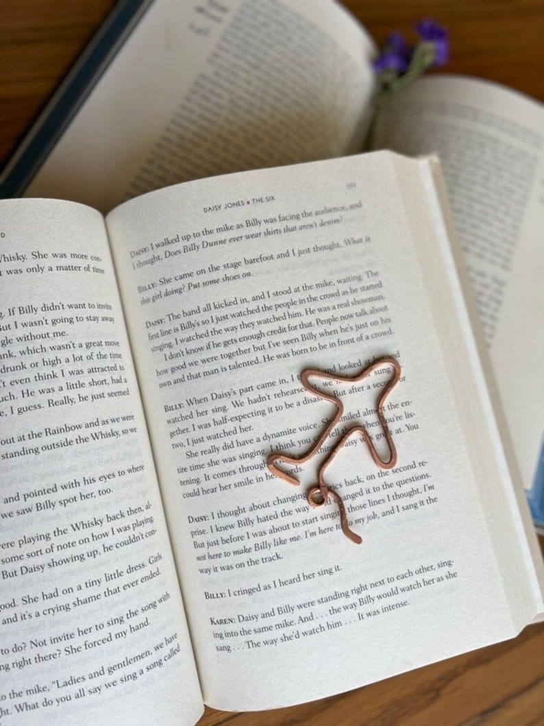 Air Plane Bookmark Handmade Copper Wire Art Airplane Traveler Gift Reading Accessories Notebook Journal Stationary Bookworm Gift image 1