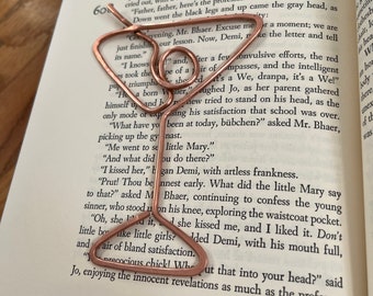 Kupfer Martini Lesezeichen: Buch Liebhaber Geschenk, Buch Schmuck Lese Accessoire