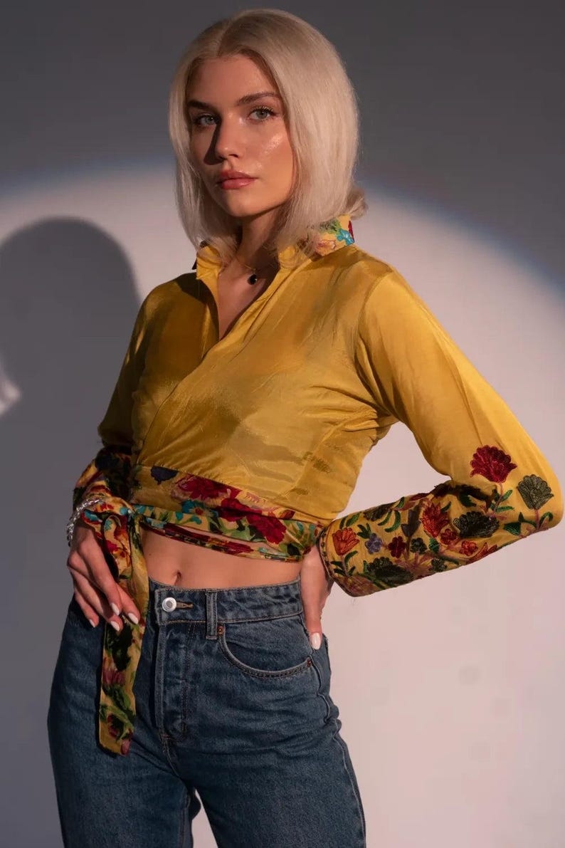Tabby Belted Cotton Crop Top image 2