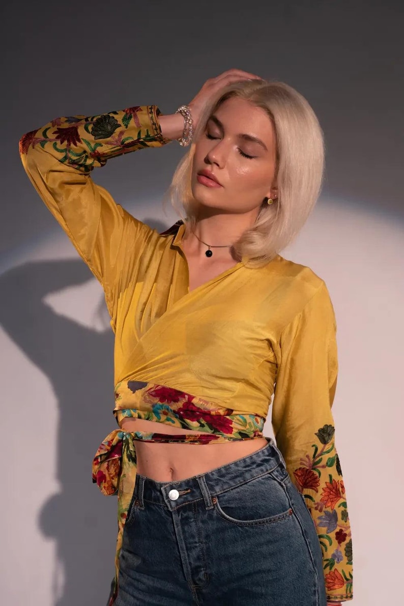Tabby Belted Cotton Crop Top image 1
