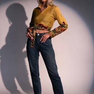 Tabby Belted Cotton Crop Top image 6
