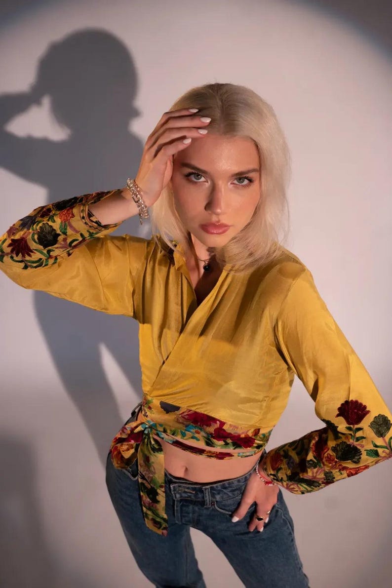 Tabby Belted Cotton Crop Top image 4