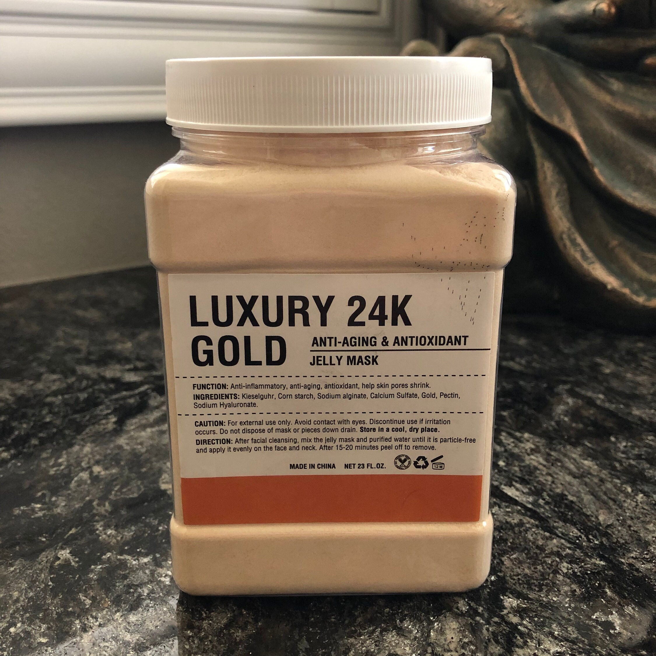 24K Gold Hydrojelly Facial Mask, Brightening, 23oz - Etsy
