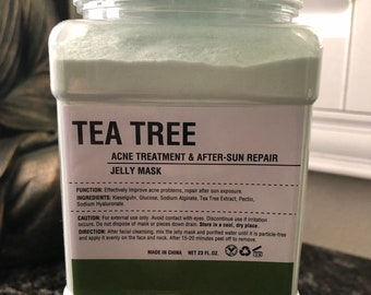 Hydro facial Jelly Masks, Hydrojelly, Jell mask Tea Tree, Acne Treatment, After Sun Repair, Brightening Professional Mask 23oz
