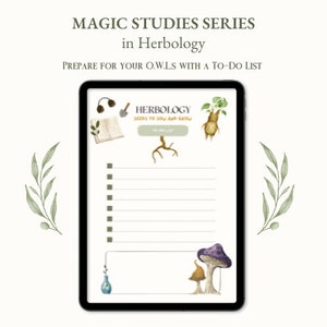 Herbology To Do List | PDF, Journal Refills, Printable To do List [A4,A5,Letter]