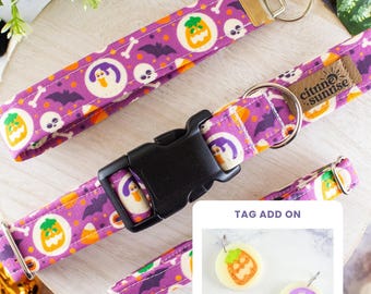 Creepy Cookie | Halloween Dog Collar, Sugar Cookie Cat Collar, Breakaway Cat Collar, Martingale Collar, Key Wristlet, Halloween Pet Tag