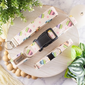 Best Tea | Bubble Tea Dog Collar, Frog Boba Breakaway Cat Collar, Aesthetic Pet Collar, Blush Pink Girl Collar, Key Fob Wristlet