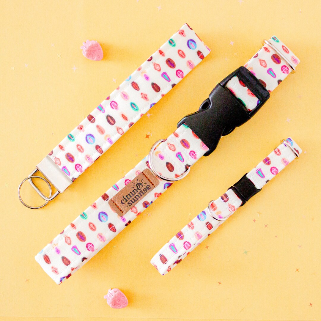 Vulva Vagina Art Dog Collar, Pussy Power Breakaway Cat Collar, Feminist Yoni Handmade
