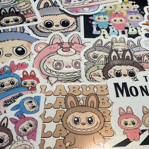 Labubu Inspired Stickers|Cute Labubu Stickers Pack|Labubu Aesthetic Stickers|Labubu Character Stickers|Cute Vinyl Stickers|Gift for Anyone