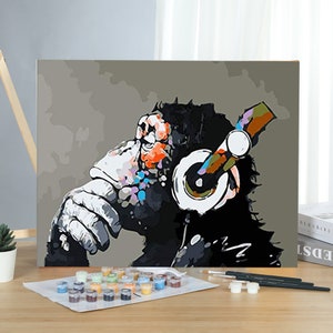 Made4u [  20" ] Paint By Numbers Kit for Adult ( Monkey HHGZG178)