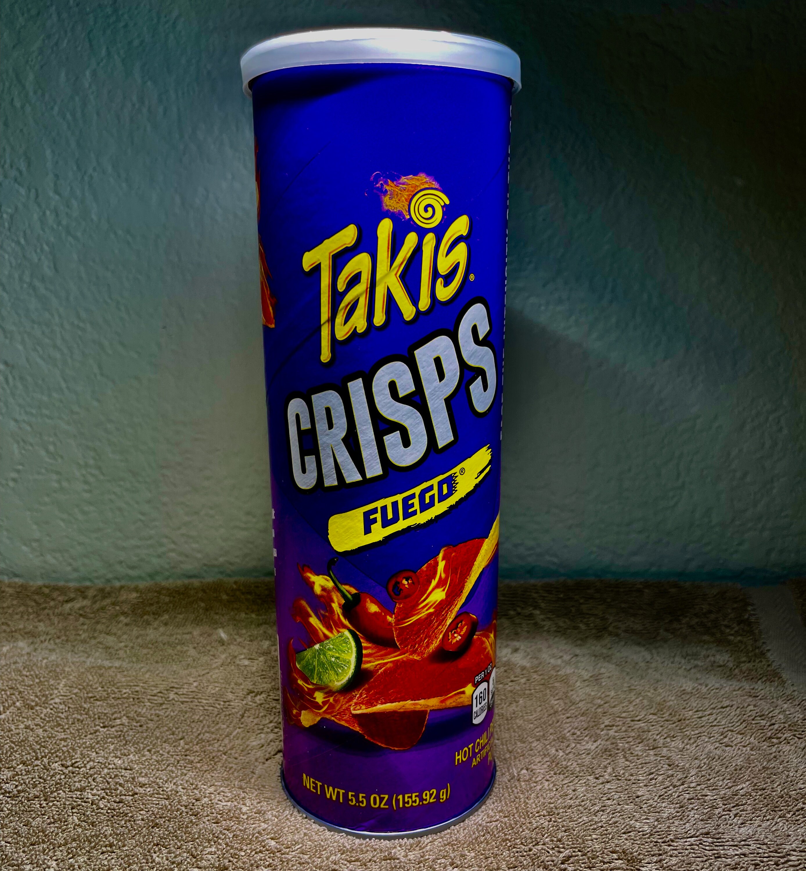 Takis Crisps Fuego Hot Chili Pepper & Lime Potato Chips Etsy