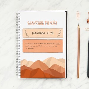 Bible Study, Verse of the Week Scripture Memory, Bible Verse Memory, Bible Study Tools, Bible Memory Tool, Bible Journal, Mountains Bible