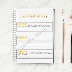 Bible Memory Tool, Verses of the Week Scripture Memory, Bible Study Tools, Verse Memorization Journal, Bible Study, Bible Verse Memory