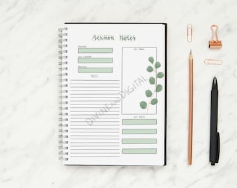 Minimalist Sermon Notes, Church Sermon Notes,  Church Notes, Church Sermons, Scripture Notes, Sermon Notes Printable, Church Sermon Study