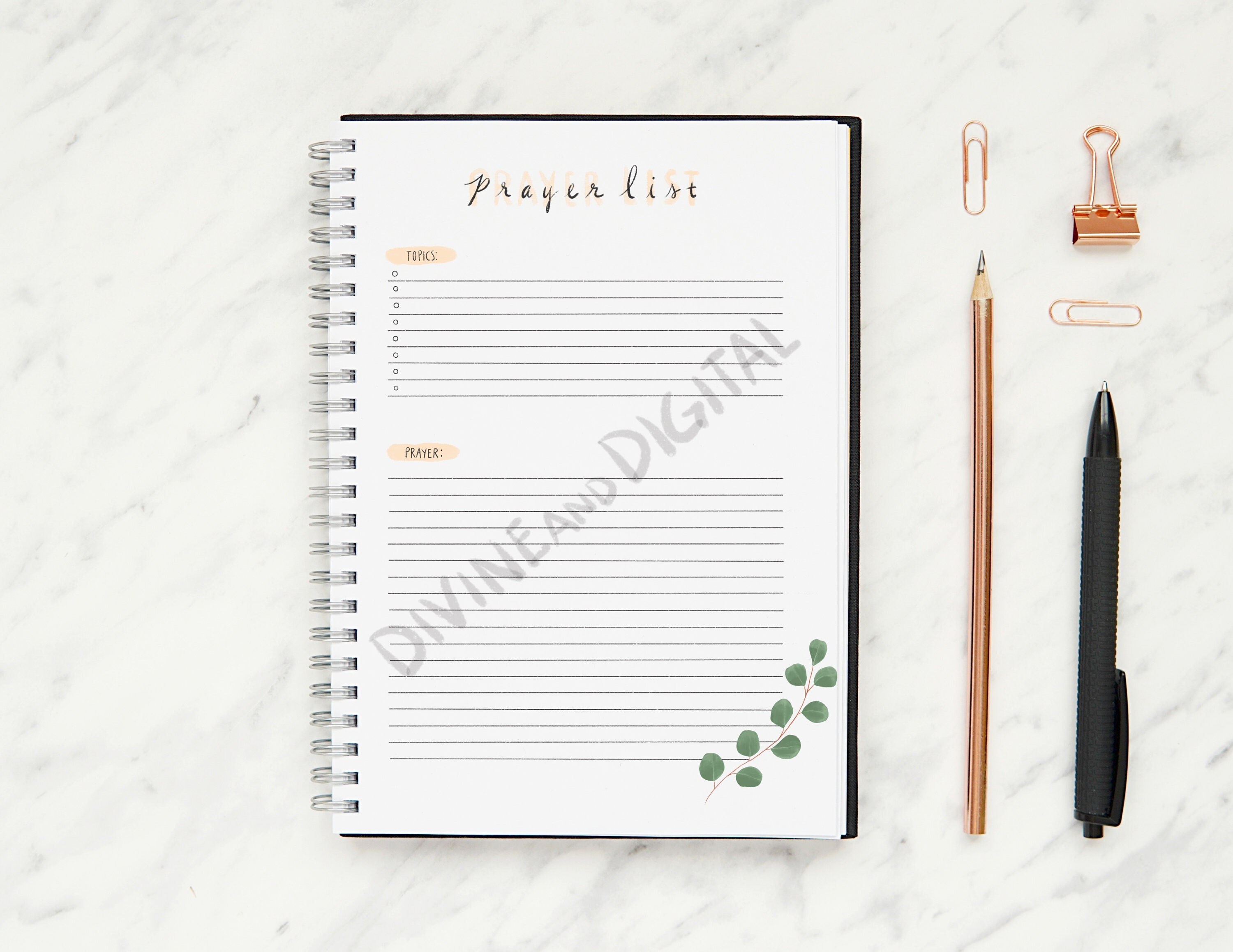 Prayer Journal Planner, Bible Study, Bible Study Guide, Faith Based ...