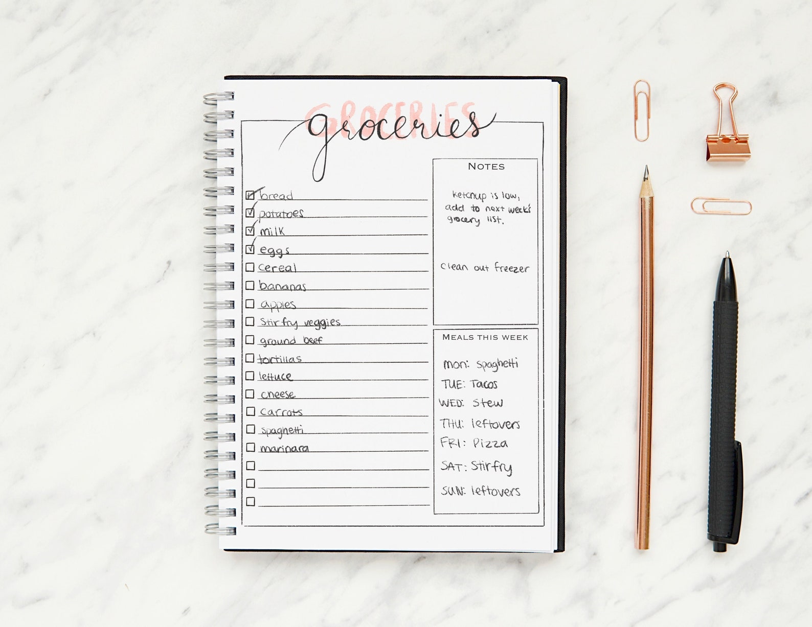 Make Your Own Printable Grocery List