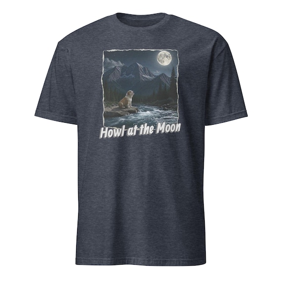Bulldog Howl at the Moon - Short-Sleeve T-Shirt