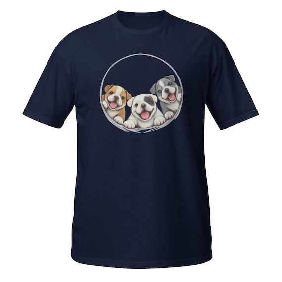 Bulldog Puppies - Short-Sleeve Unisex T-Shirt
