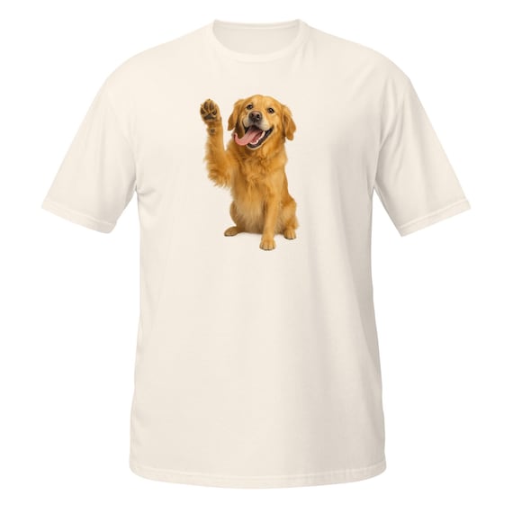 Golden Retriever Smiles - Short-Sleeve Unisex T-Shirt