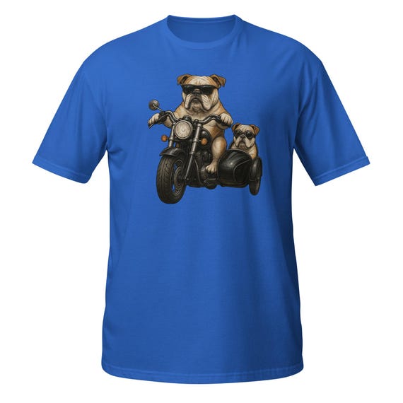 Bulldog Sidecar T-Shirt, Unisex Tee