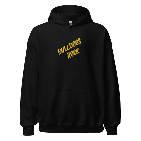 Embroidered Bulldogs Rock Unisex Hoodie