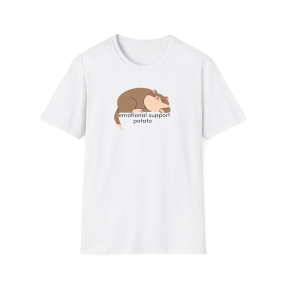 Fat Cat Emotional Support Potato T-Shirt