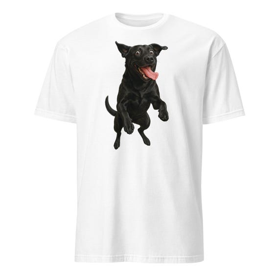 Black Lab Having Fun - Short-Sleeve Unisex T-Shirt