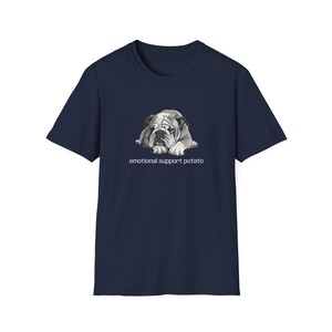 Emotional Support Potato Bulldog T-Shirt image 6