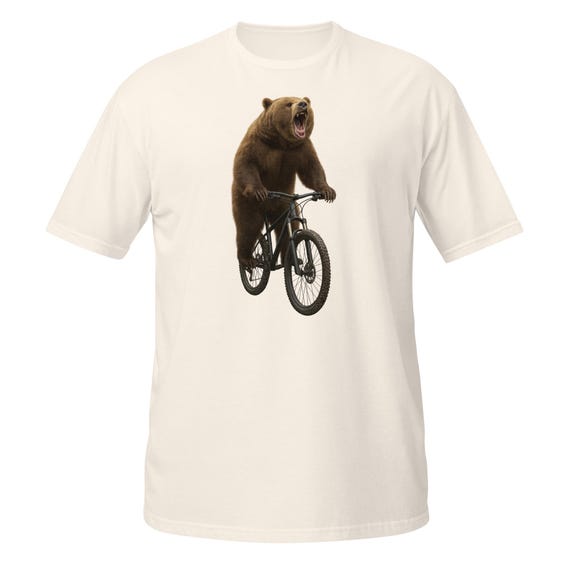 Bear on a Bike - Short-Sleeve Unisex T-Shirt
