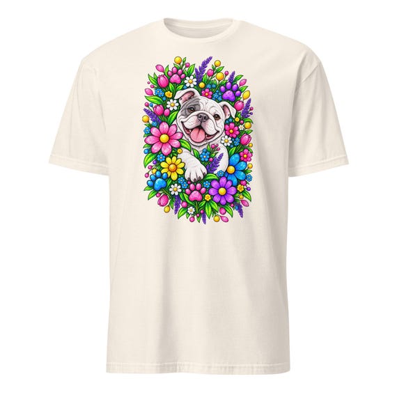 Bulldog Flowers T-Shirt