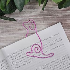 Wire Dog Bookmark, Paperclip, Pet, Party Favors, Gifts for Readers, Dog Lover, Pet Parent, Book Club, Teacher Gift, Stocking Stuffer