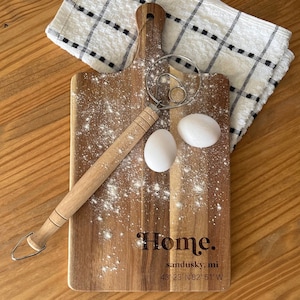 Personalized Cutting Board | Home Coordinates Cutting Board | Custom Cutting Board | Wedding Gift | Housewarming Gift | Anniversary Gift