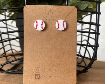 Baseball Earrings | Baseball Studs | Baseball Accessories | Baseball Earrings for Women | MLB | Baseball Jewelry | Baseball Lover