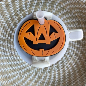 Jack-O-Lantern Tumbler Topper | 40oz or 30oz Tumbler Topper | Halloween Tumbler Topper | Pumpkin Tumbler Tag | Custom Acrylic Topper