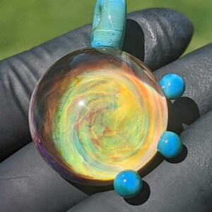 Frit Pendant w/ Dots