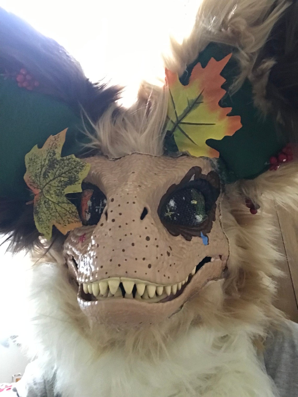 Forest Themed Dino Mask Fursuit Head Etsy Canada
