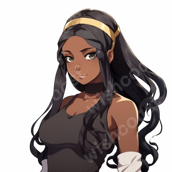 Adopt a Character Anime Style Female Black Hair Portrait Original  Character OC