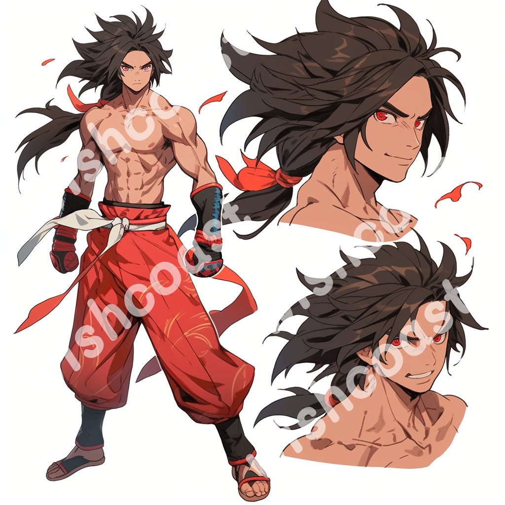 Adopt a Character Anime Style Male Martial Artist Original Character  OC