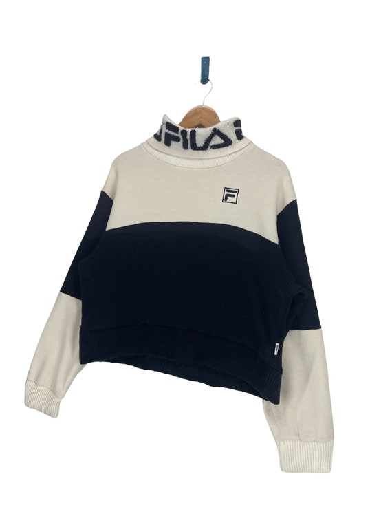 Fila mock neck sweatshirt deals