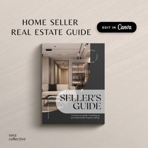 Seller Guide Bundle, Listing Presentation for Real Estate, Realtor Packet, Editable Canva Home Sellers Guides, Realtor, Buyer Compensation