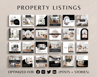 Real Estate Templates, Real Estate Marketing, Real Estate Listing Presentation, Buyer Seller Social Media Instagram, Buyer Agent, NAR