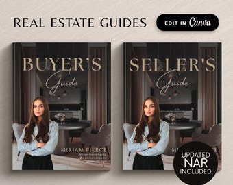 Real Estate Presentation Bundle, Listing Presentation Buyer Presentation, Home Seller Guide Home Buyer Guide Real Estate Marketing Templates